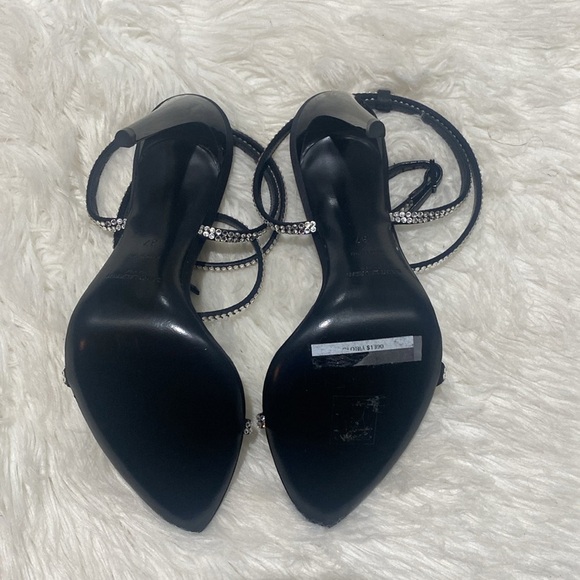 GEORGIA SANDALS IN CREPE SATIN WITH RHINESTONES size 37EU - Picture 8 of 14